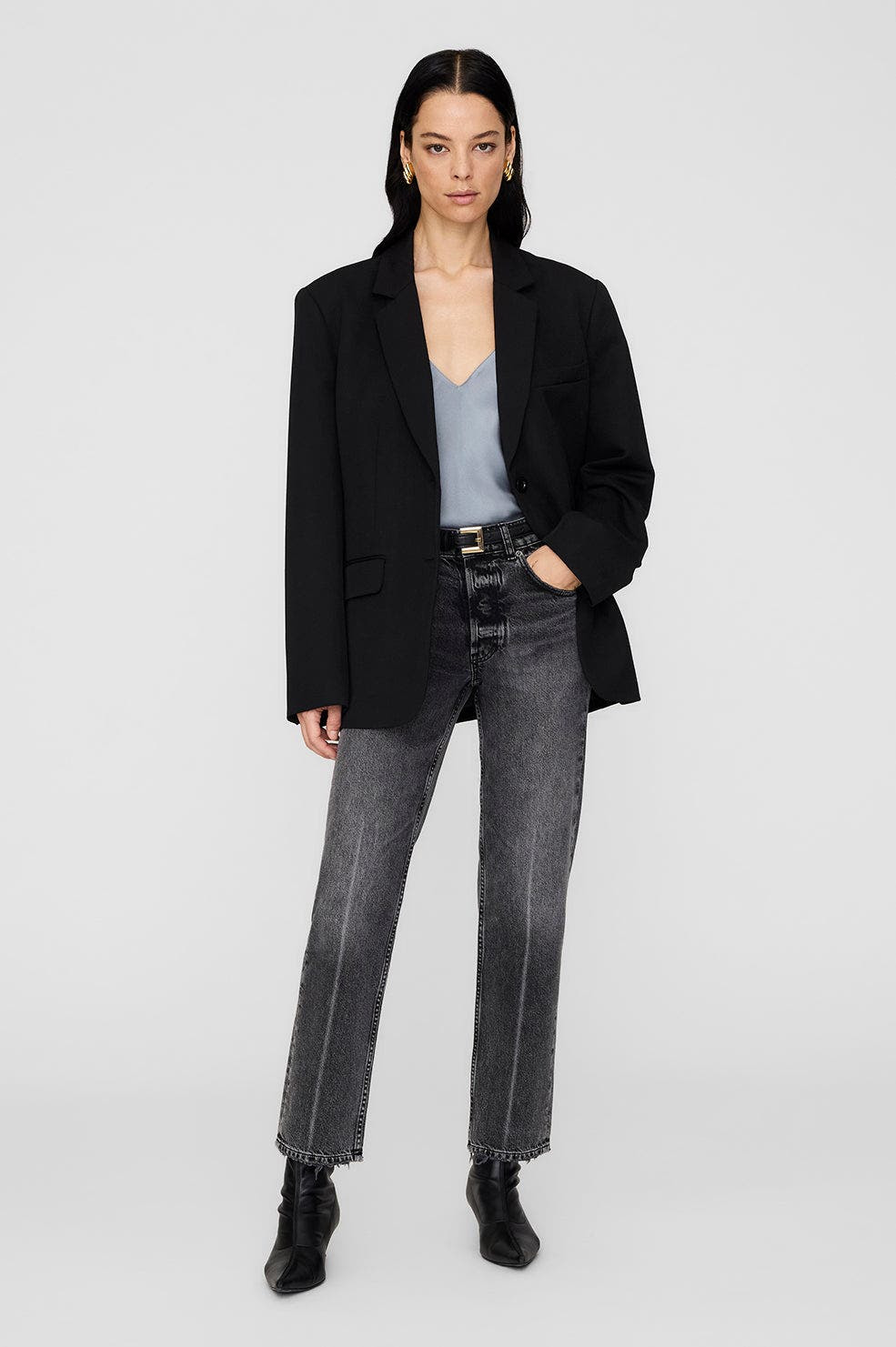 ANINE BING Ellen Top in Pastel Blue at Nordstrom - 5