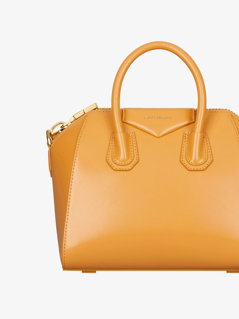 MINI ANTIGONA BAG IN BOX LEATHER 6