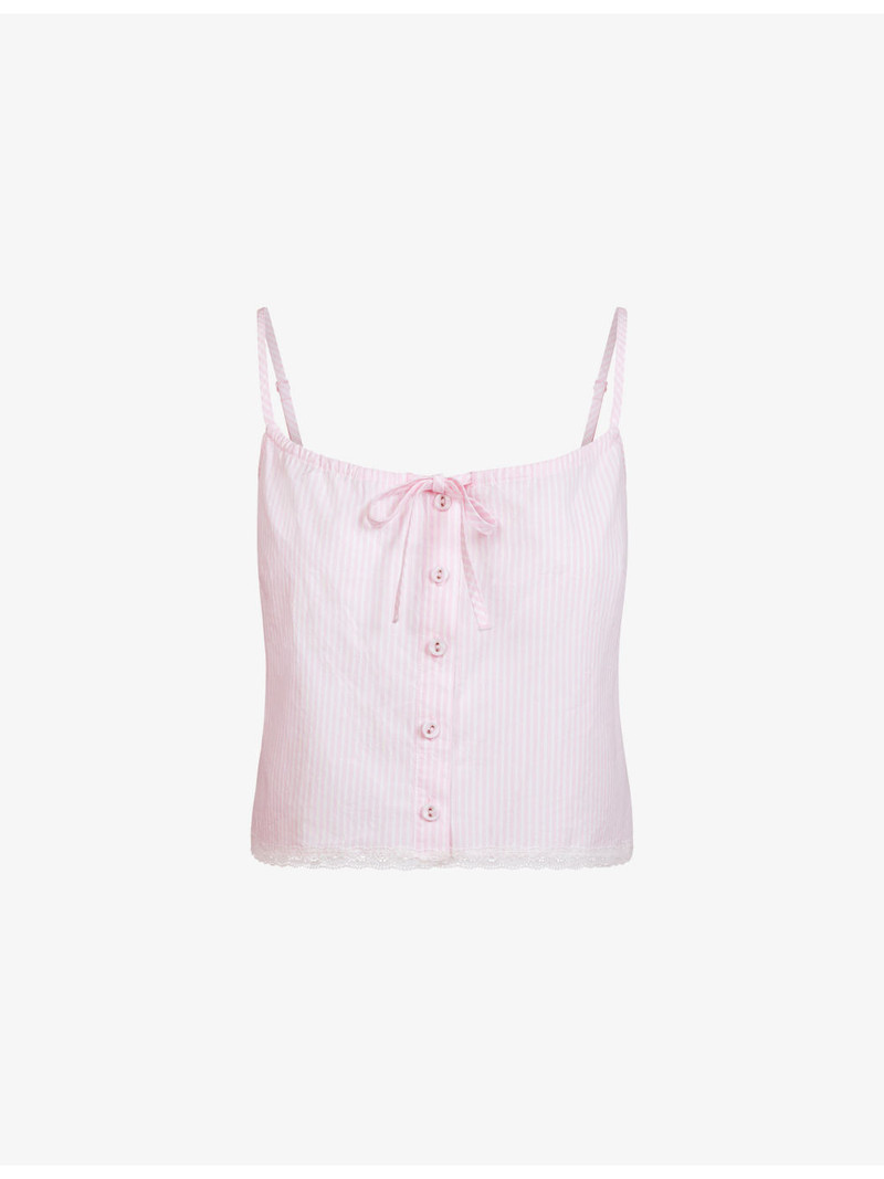 Sleep Striped Cotton Cami Top 1