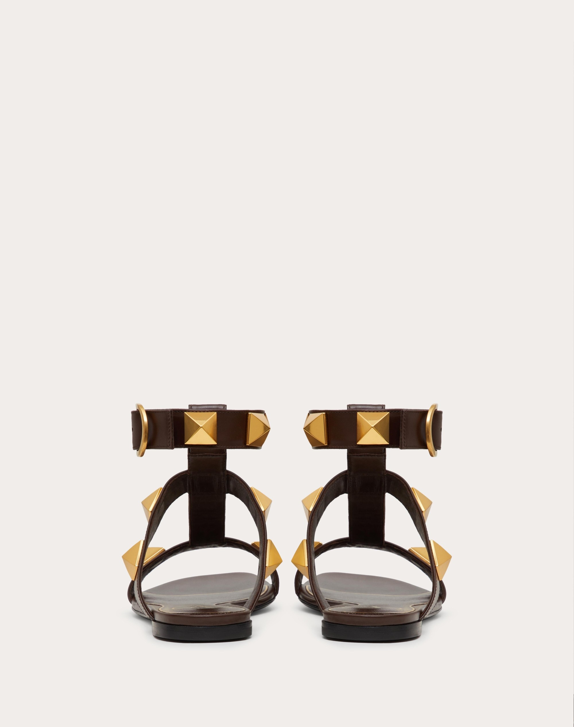 ROMAN STUD FLAT CALFSKIN SANDAL - 3