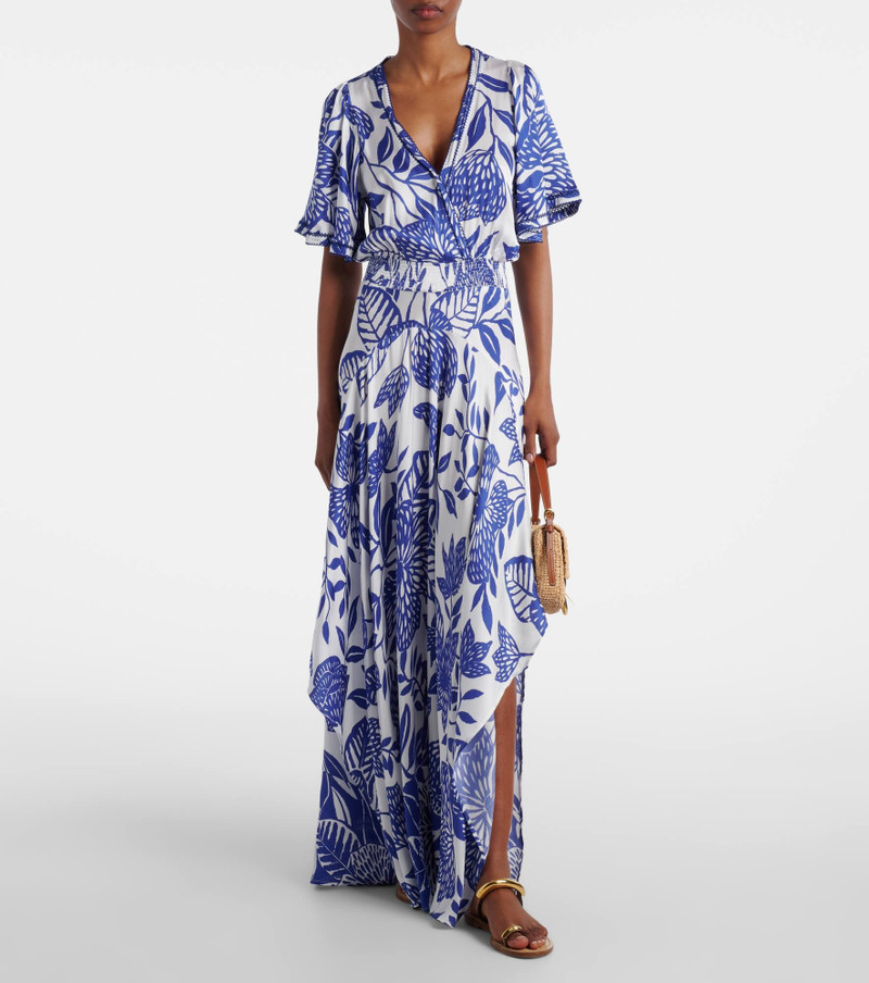Poupette St Barth Mabelle satin maxi dress outlook