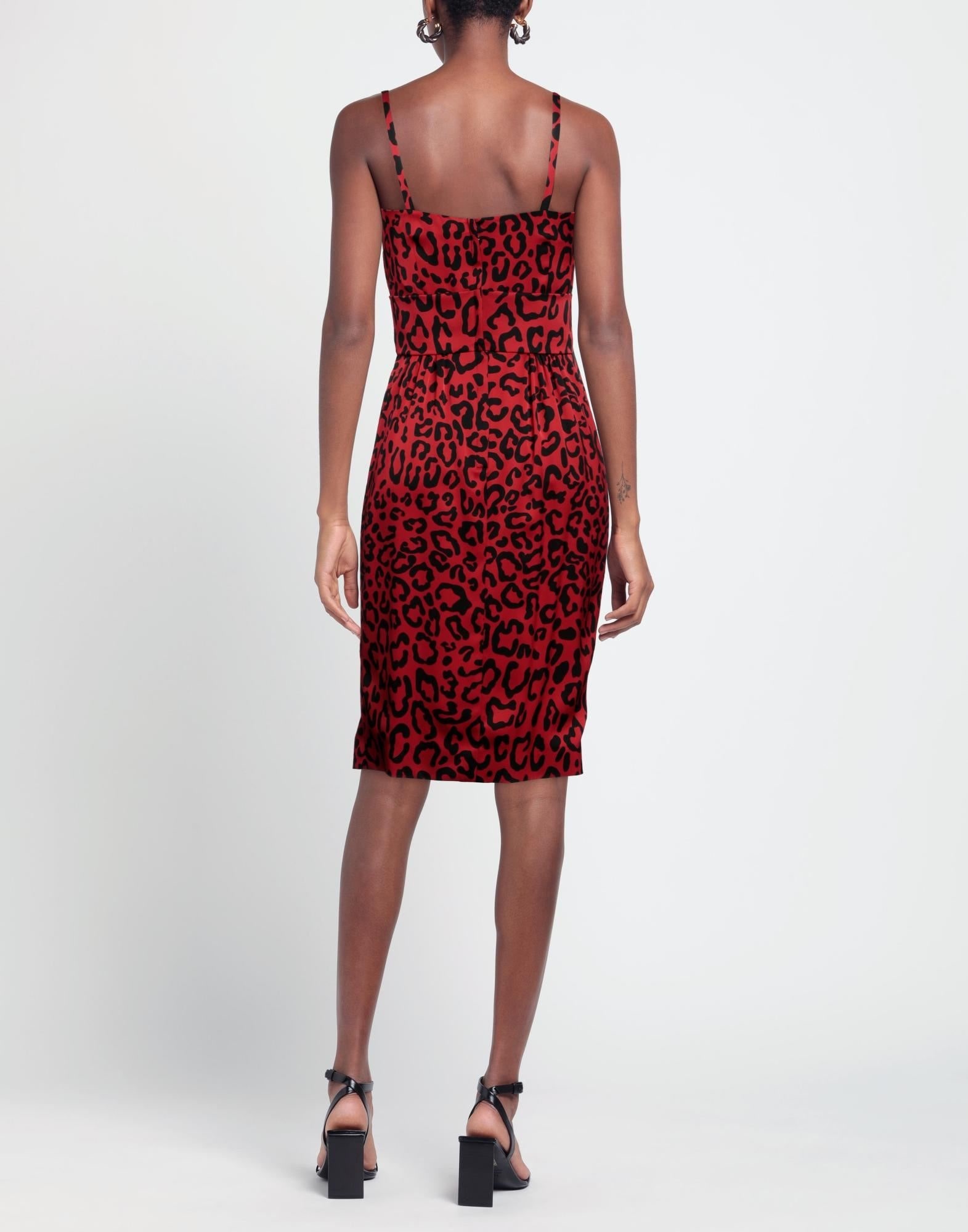Red Women's Midi Dress - 4