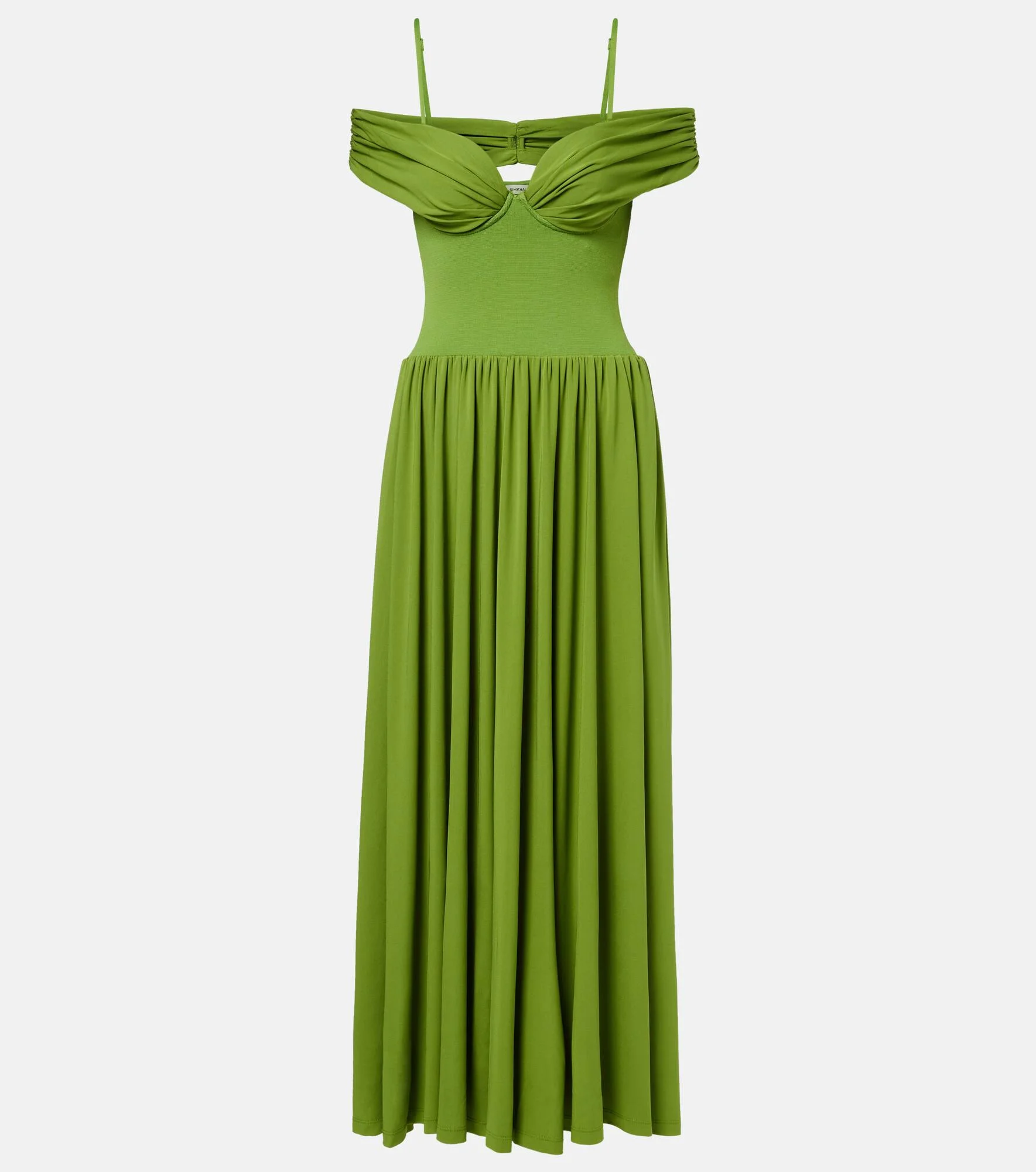 Amarantha draped jersey midi dress - 1
