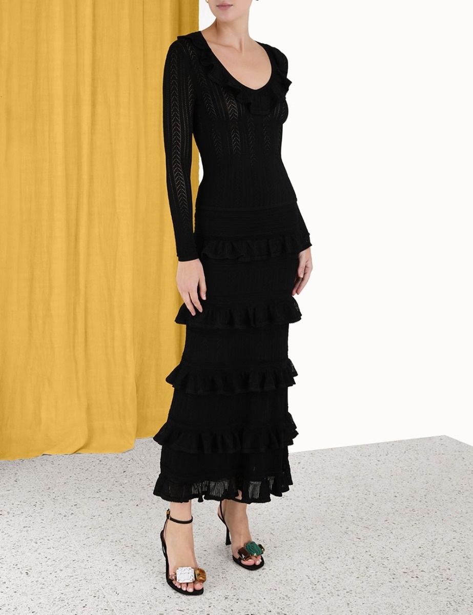 LUMINOSITY RUFFLE MIDI SKIRT - 3
