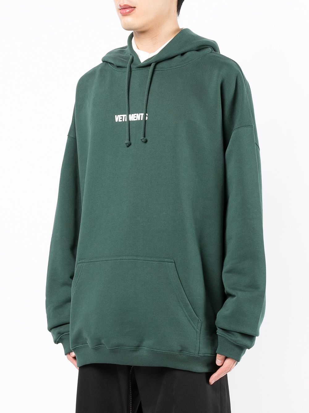 oversize logo-print hoodie - 3