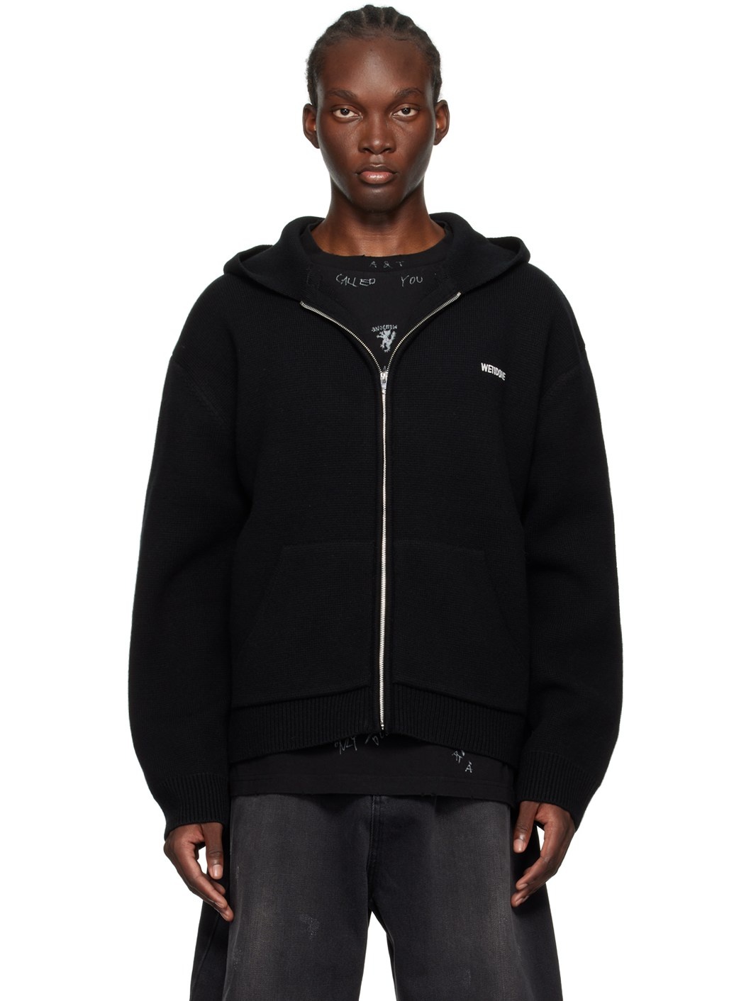 Black Basic Hoodie - 1