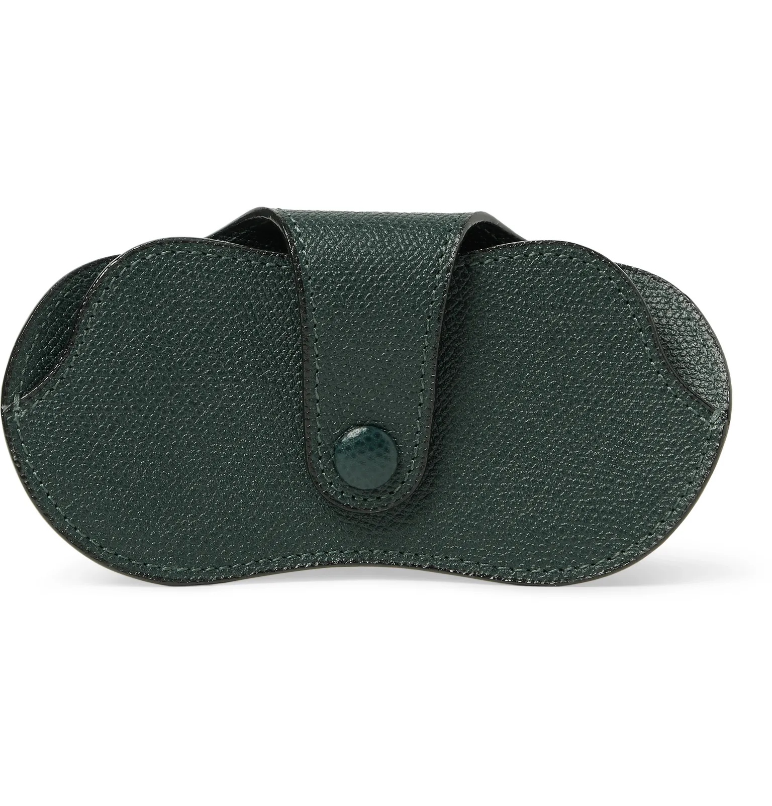 Pebble-Grain Leather Sunglasses Case - 1