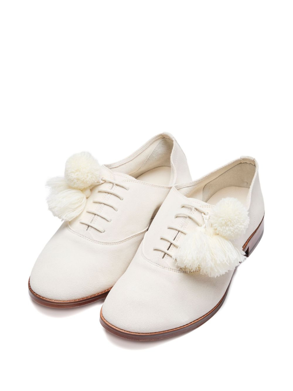 pom-pom lace-up trainers - 2