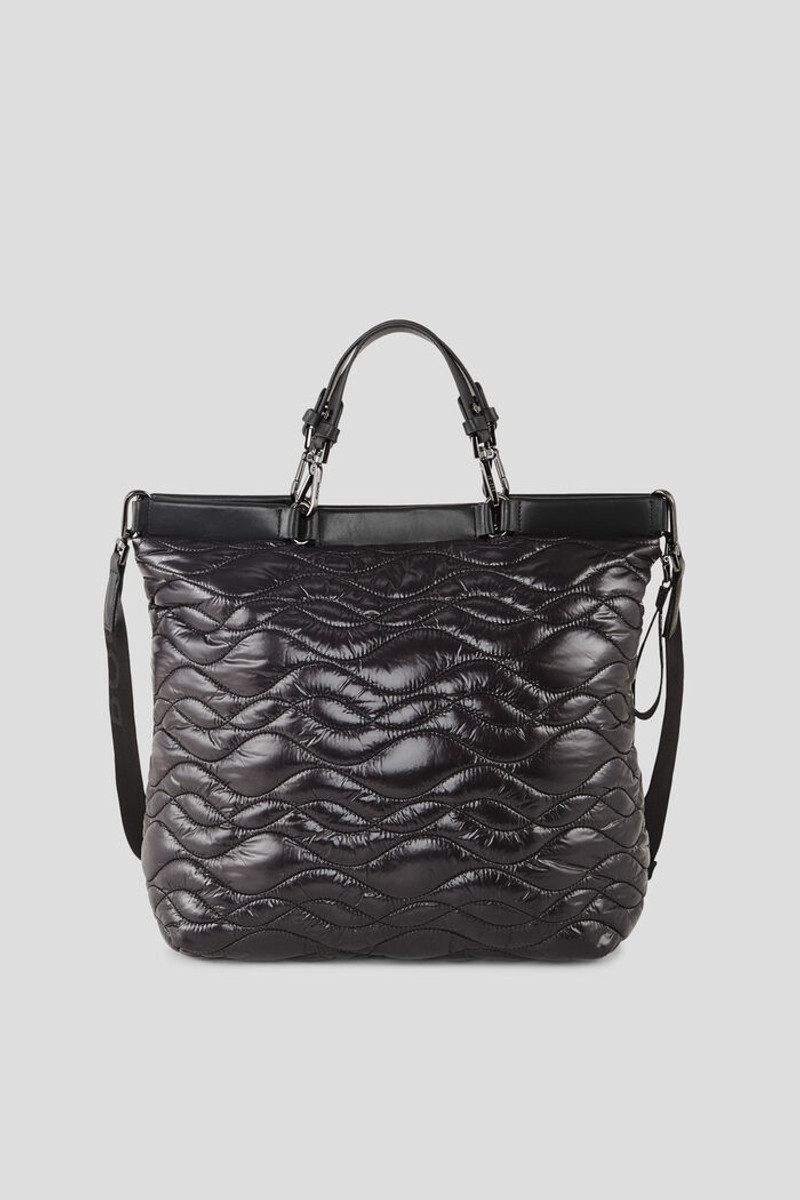 Aurela Bavarian wool handbag in Black 3