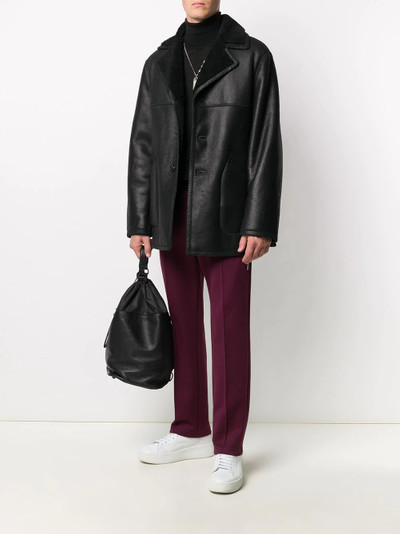 Maison Margiela shearling lined buttoned jacket outlook