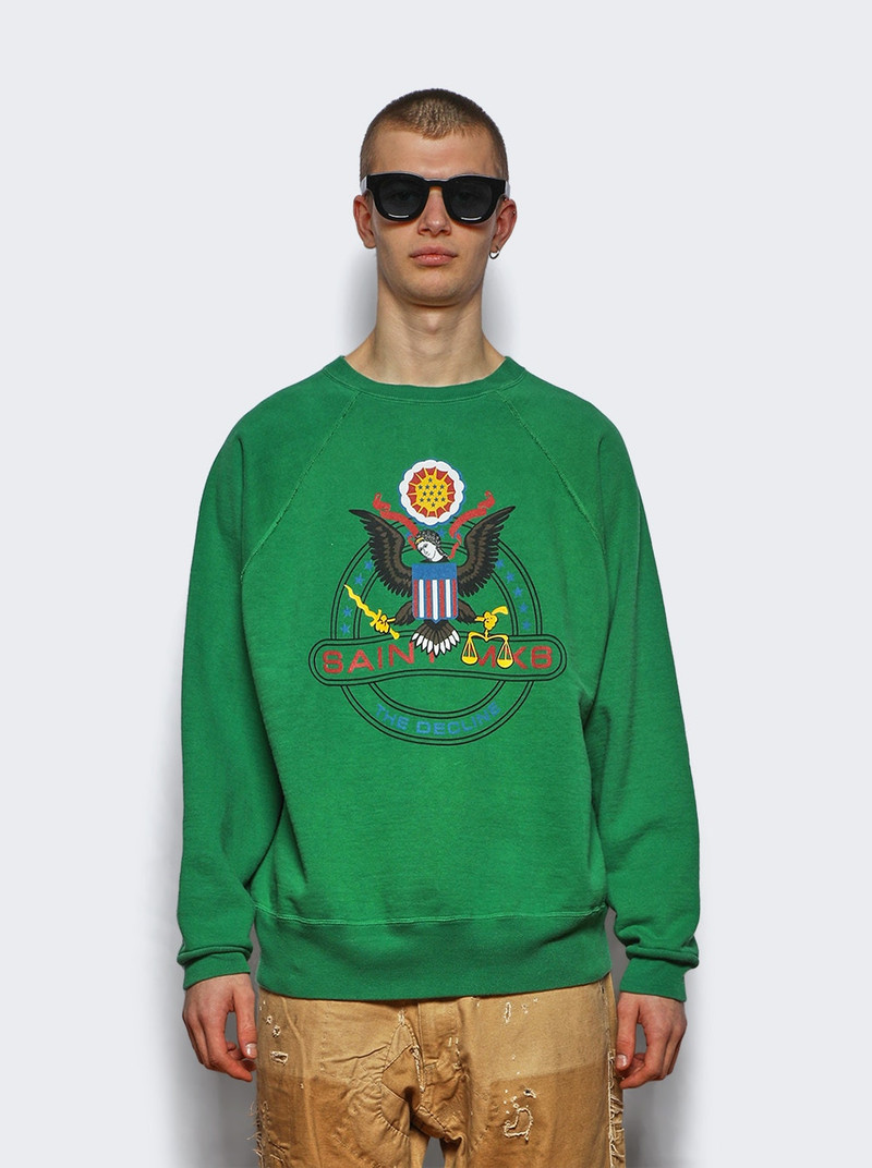 SAINT M×××××× The Decline Crewneck Sweatshirt Green outlook