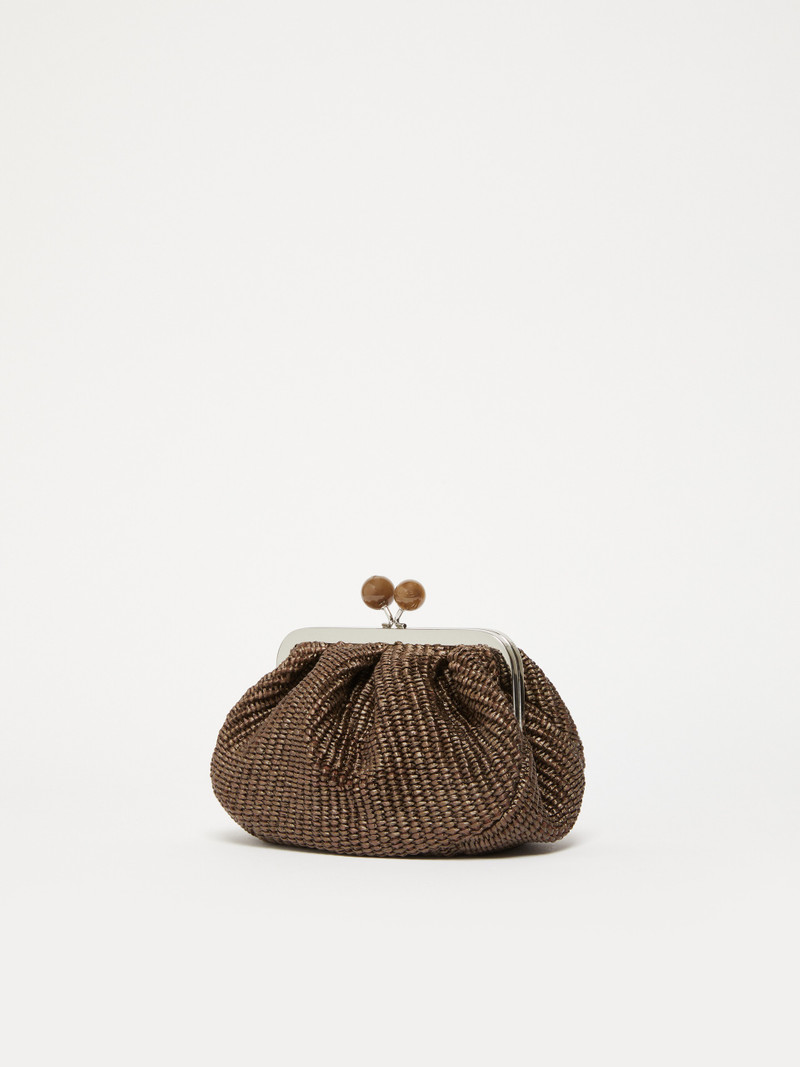 WEEKEND Max Mara PALMAS Small raffia-effect Pasticcino Bag outlook