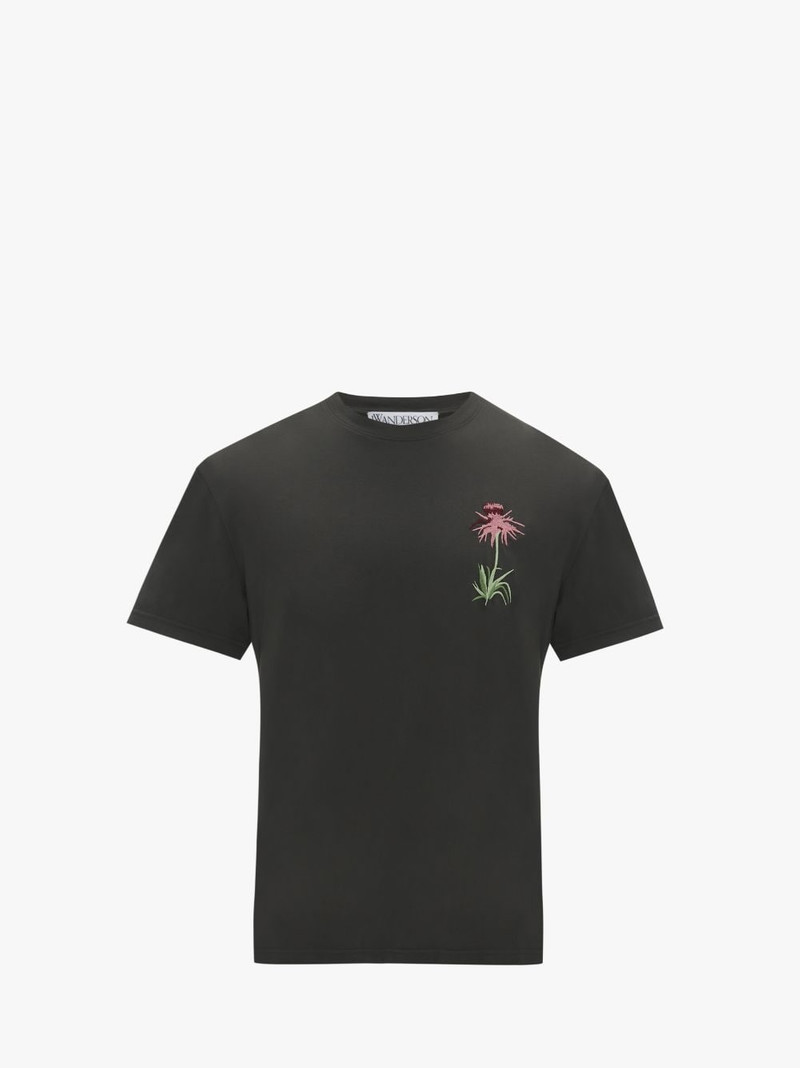 EMBROIDERED T-SHIRT - POL ANGLADA ARTWORK 1