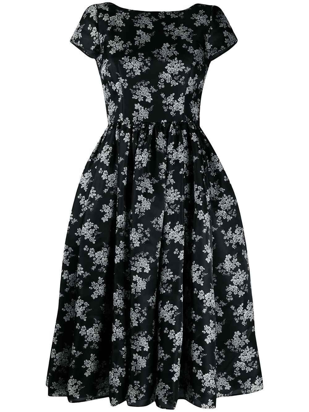 floral-print mid-length dress - 1