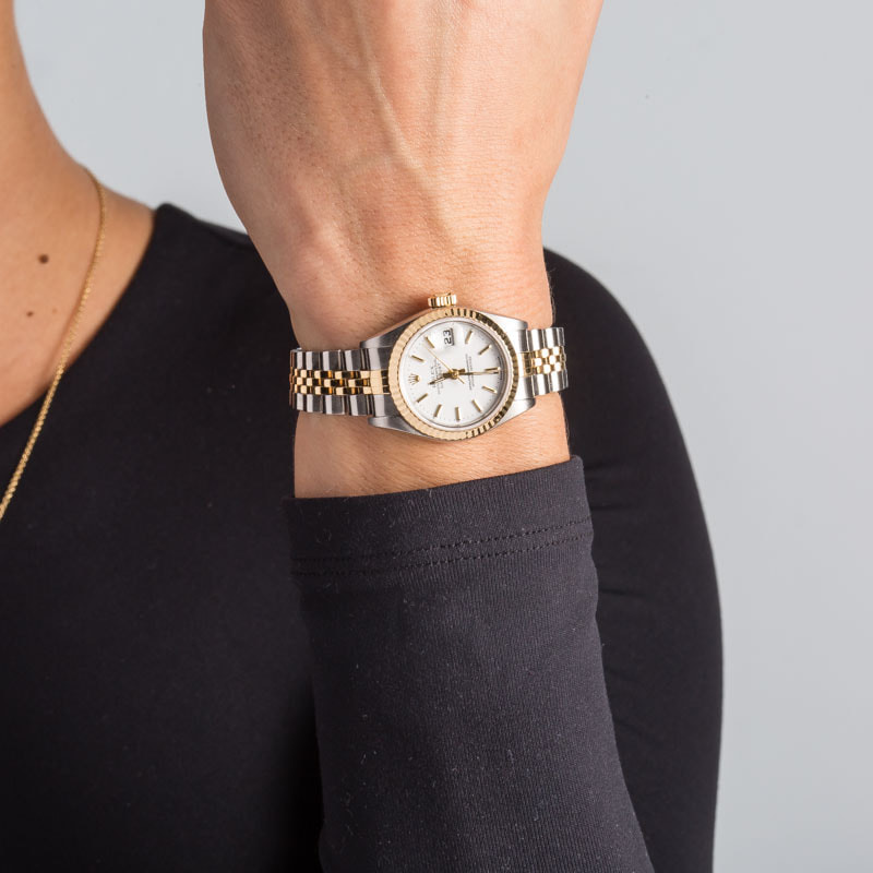 Lady Rolex Datejust 79173 White Dial - 5