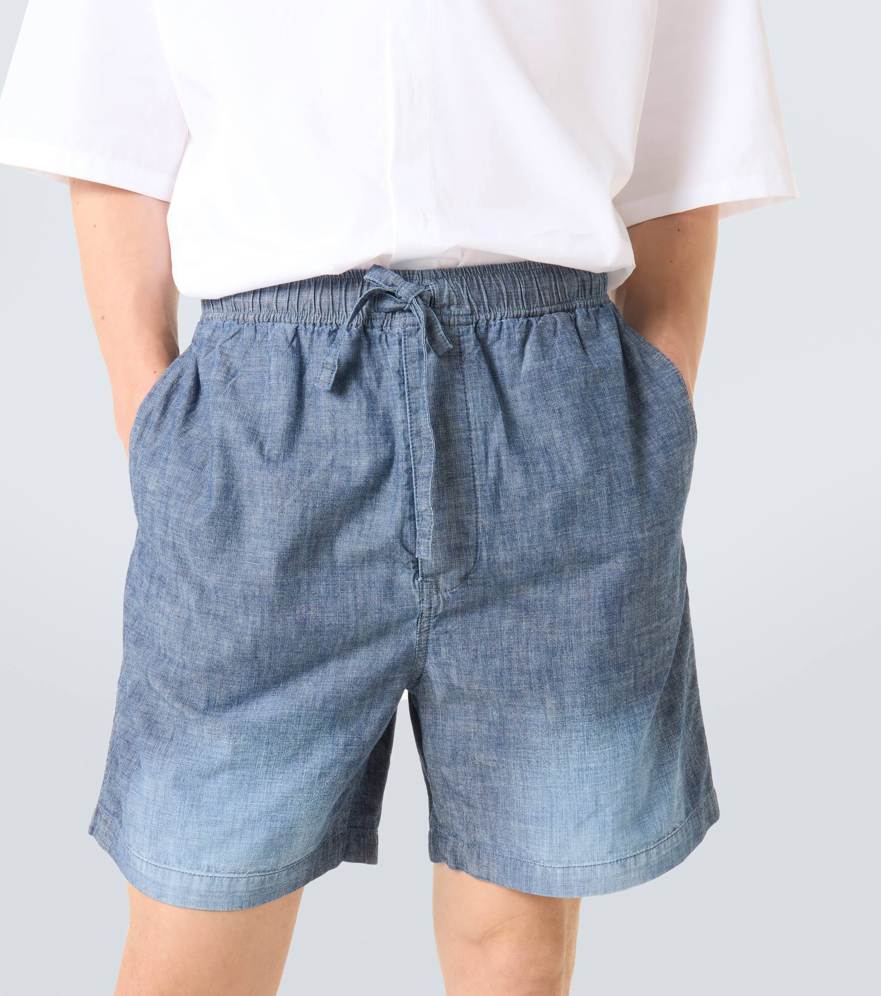 Mid-rise cotton Bermuda shorts - 5