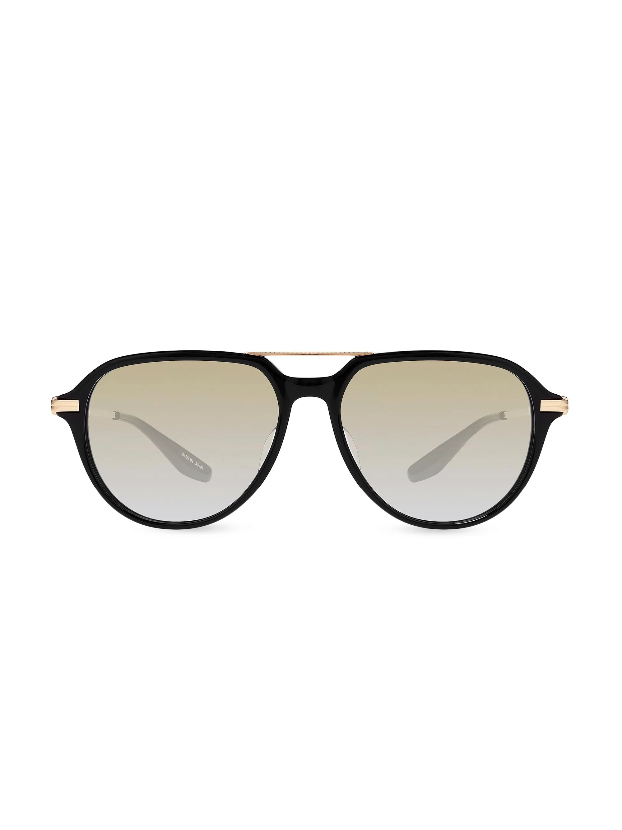 Men's Dunn 55MM Aviator Sunglasses - Black Gold - 1
