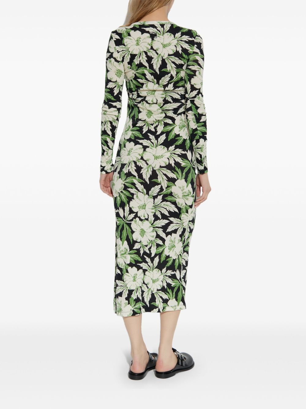 silk-blend dress - 4