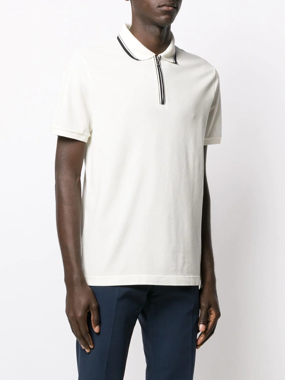 zipped polo top - 3