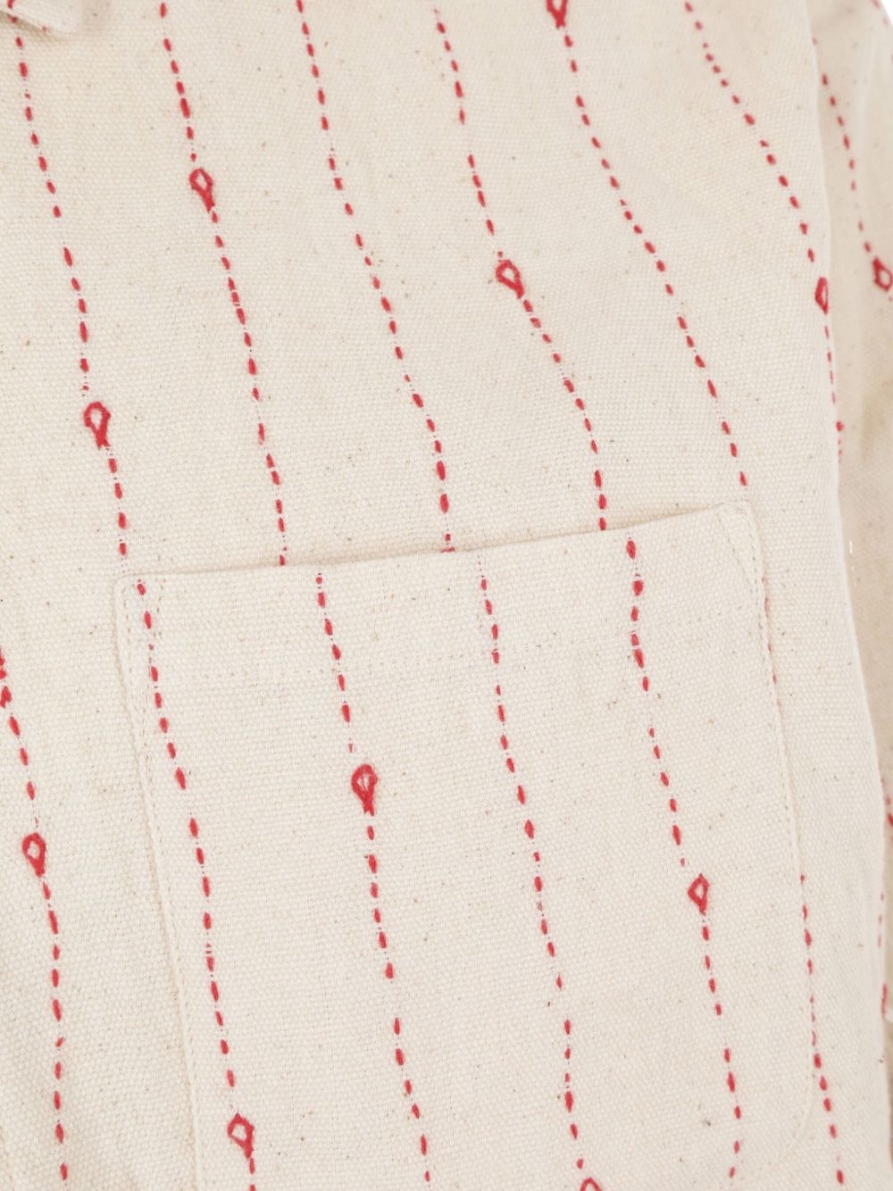 embroidered cotton shirt - 4