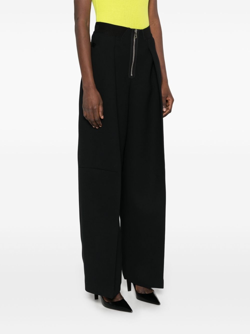 bonded crepe trousers - 3