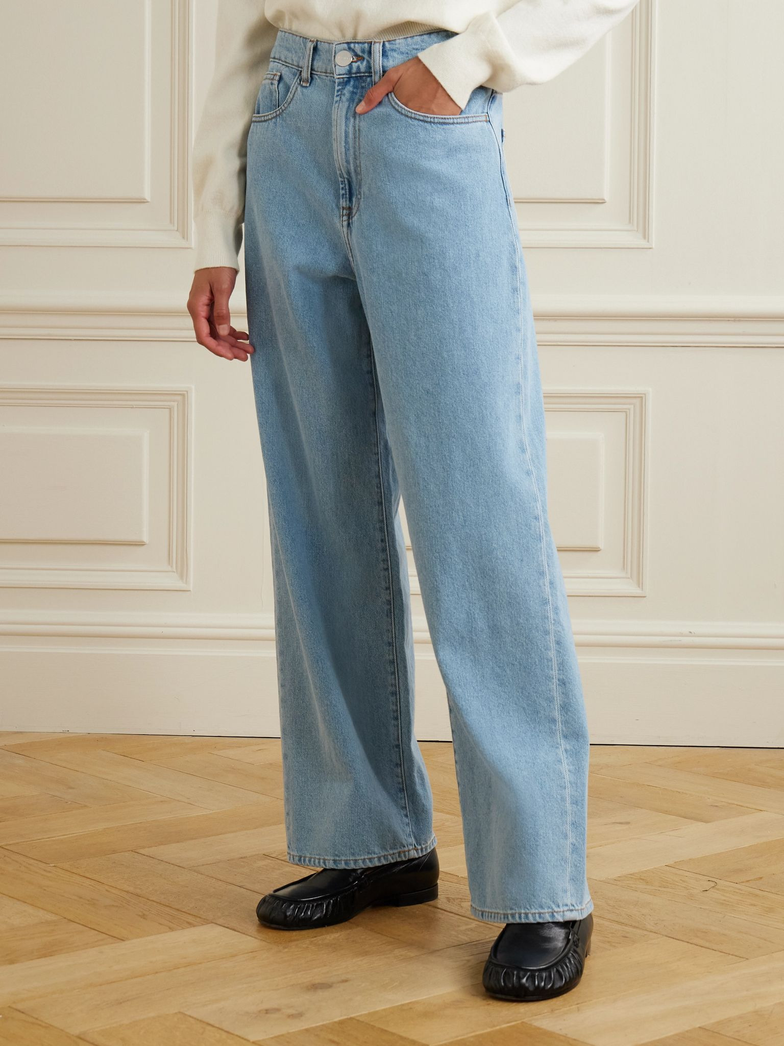 Mid-rise wide-leg jeans Mid denim - 3
