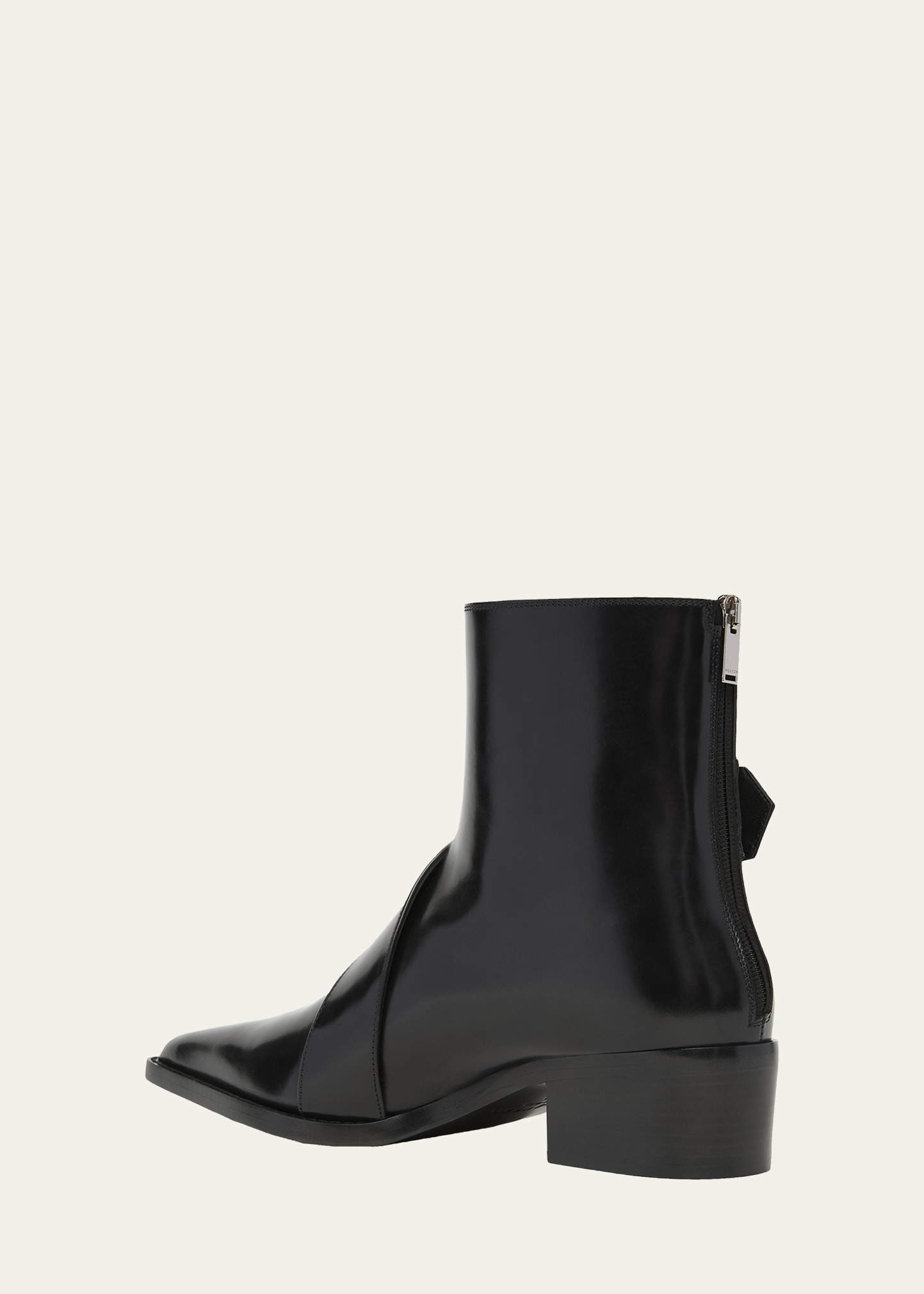 Men's Leather Buckle-Strap Zip Ankle Boots - 4