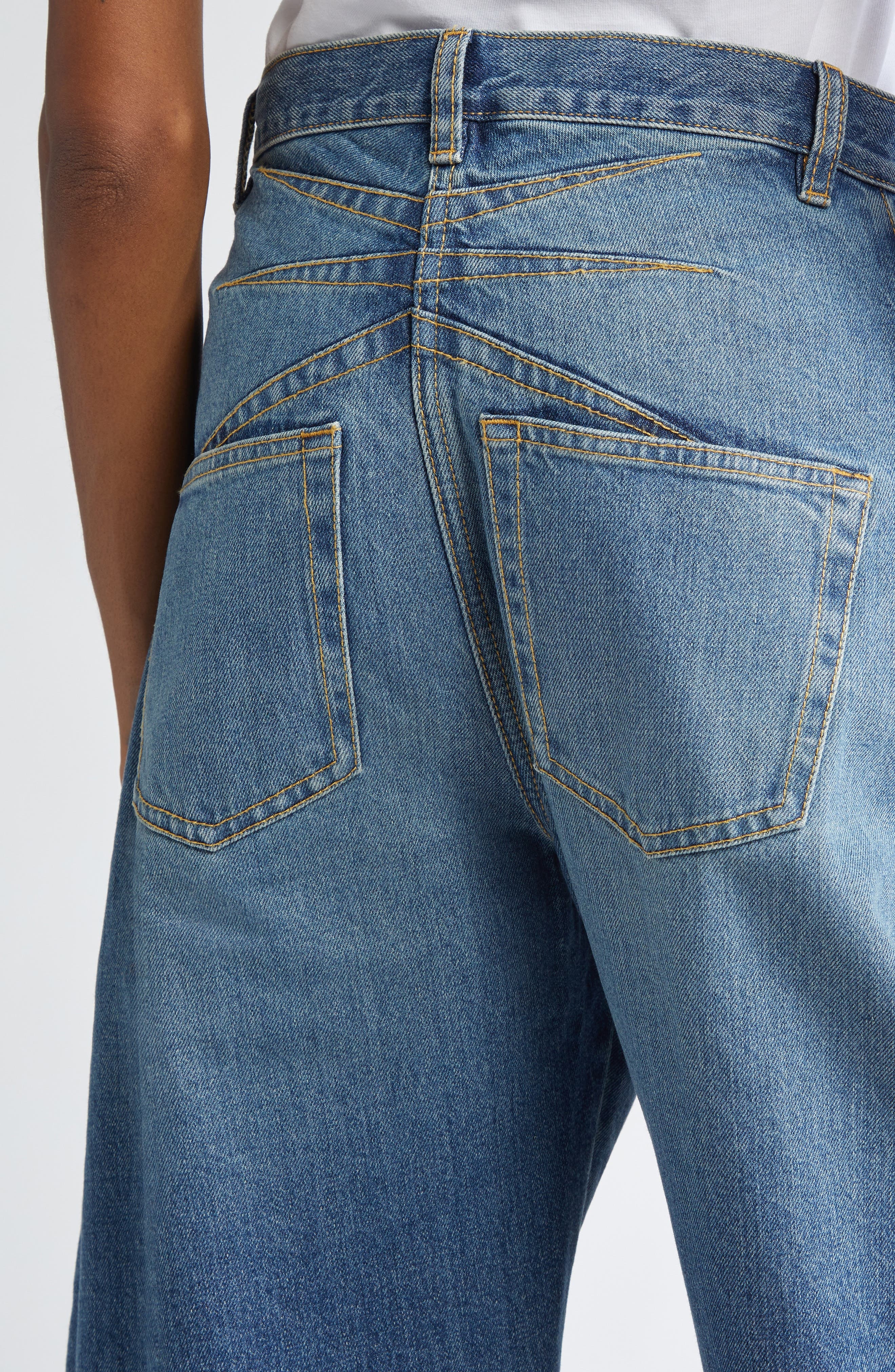 Alaïa Round Pants in Bleu Vintage at Nordstrom - 5