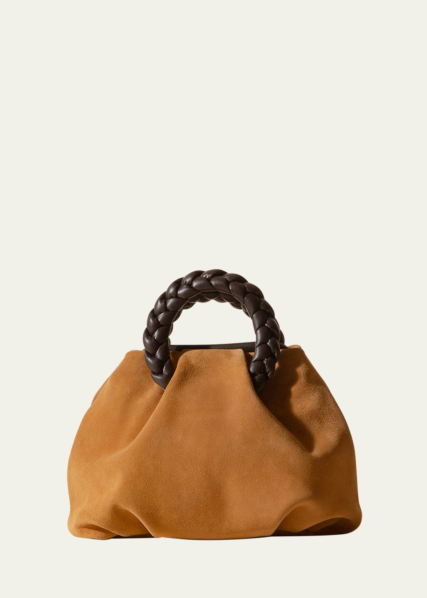 Bombon Medium Braided Suede Top-Handle Bag - 1