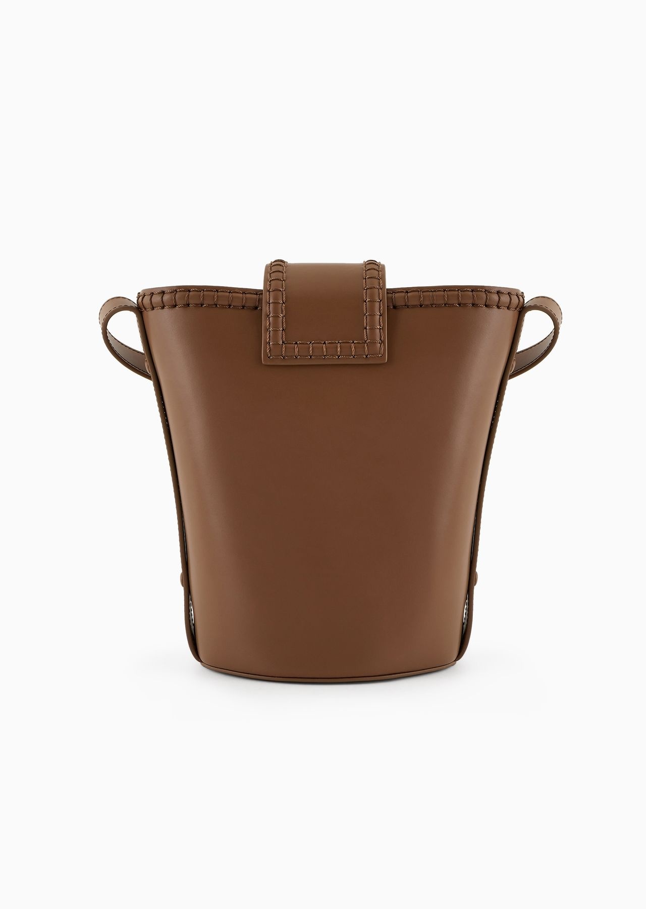 Leather bucket shoulder bag with Icon strap - 4