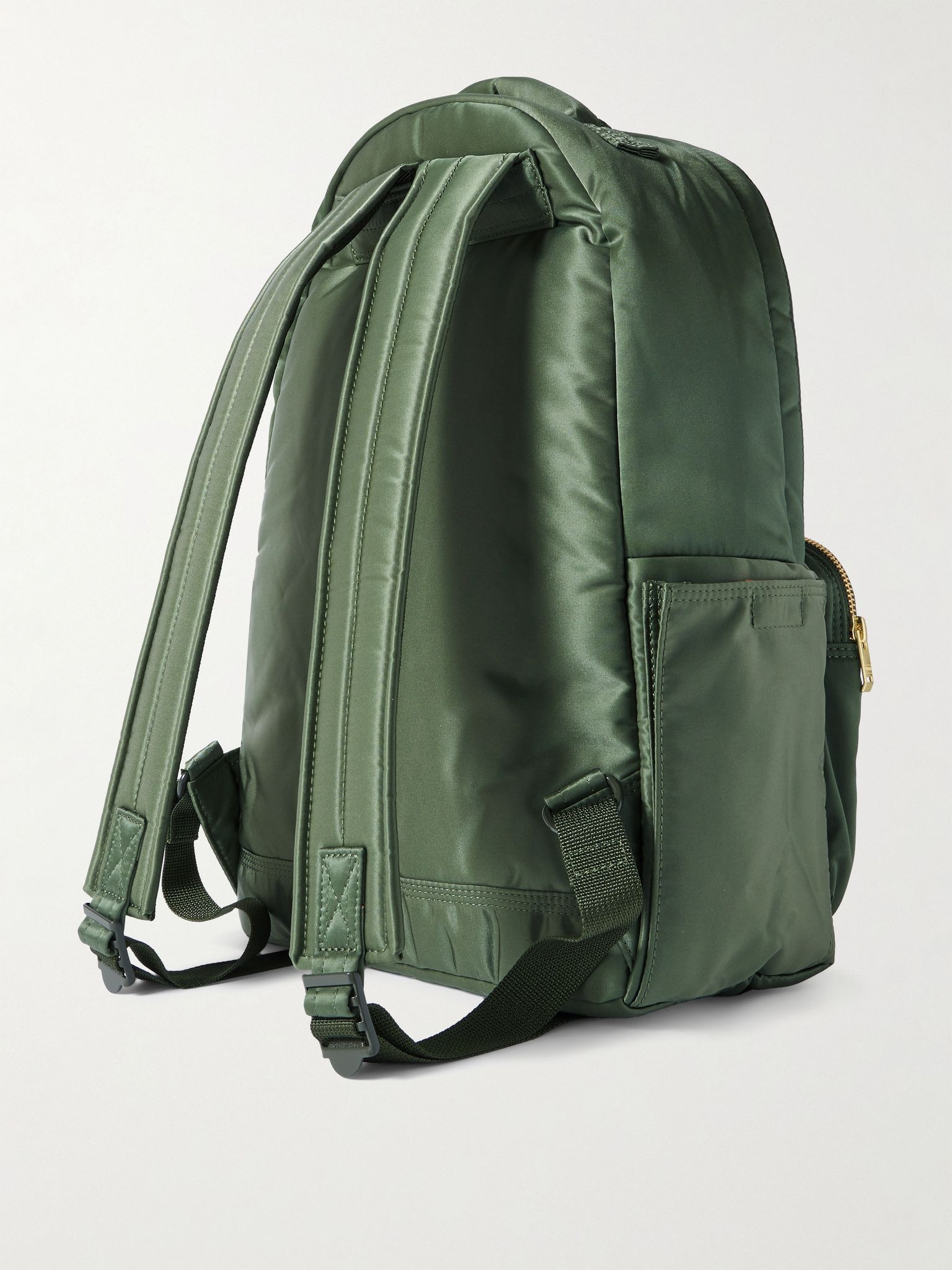 Daypack Nylon-Twill Backpack Green - 3