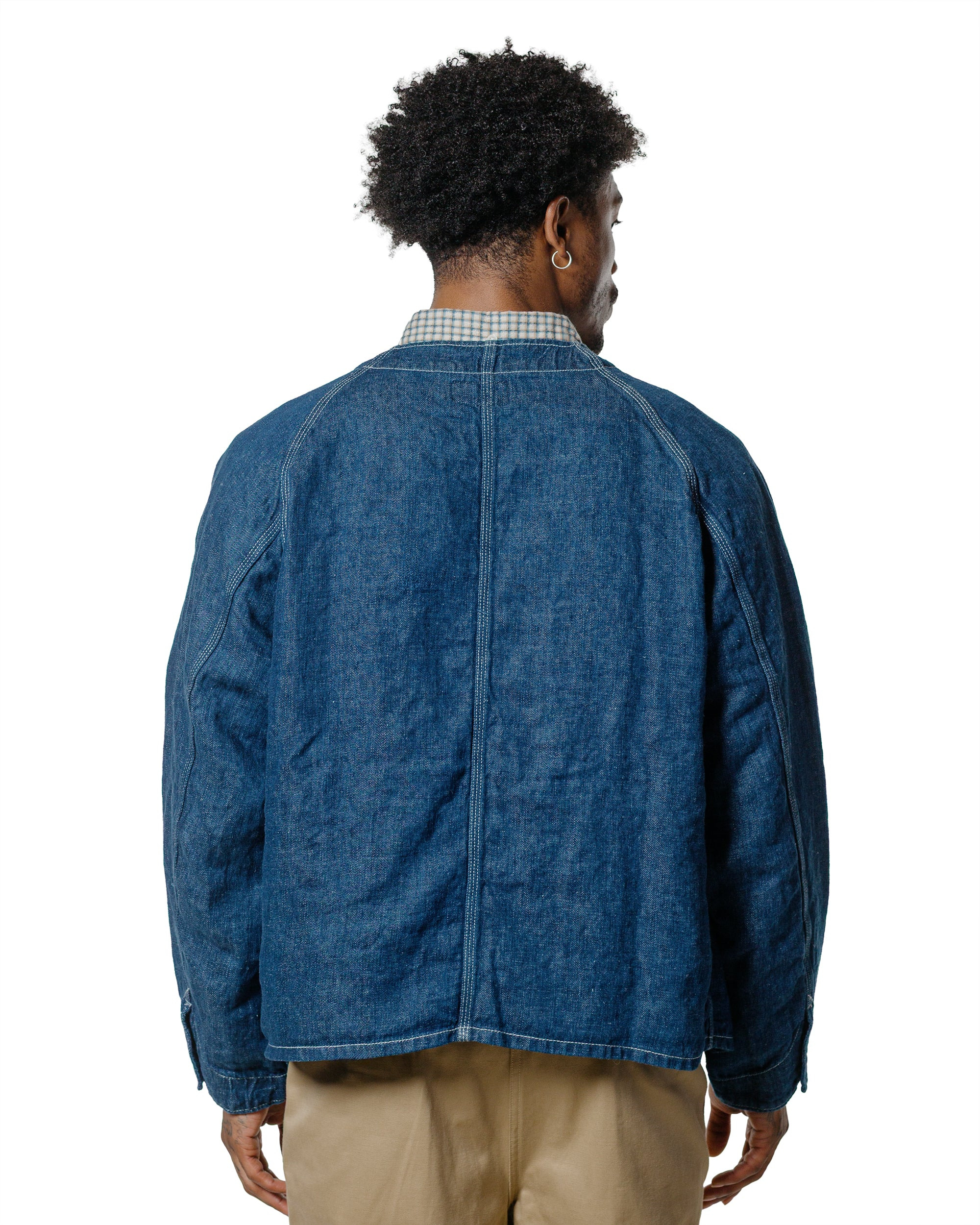 Engineer Jacket Twill Linen Indigo - 3