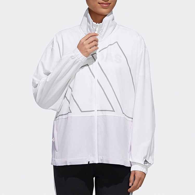 (WMNS) adidas Track Top Casual Sports Jacket White GL5619 - 3