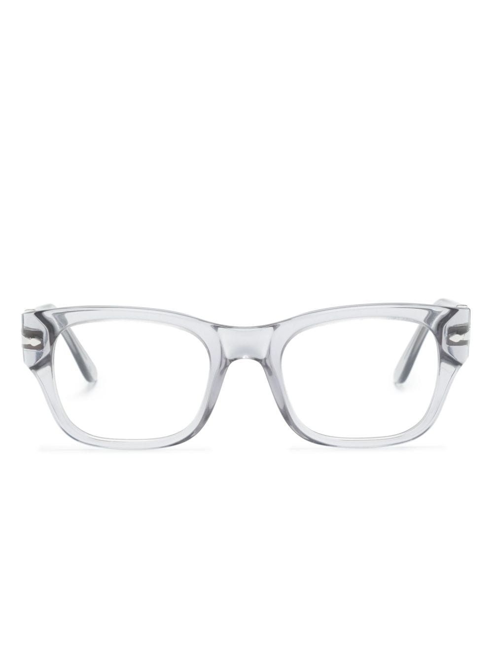 transparent square-frame glasses - 1