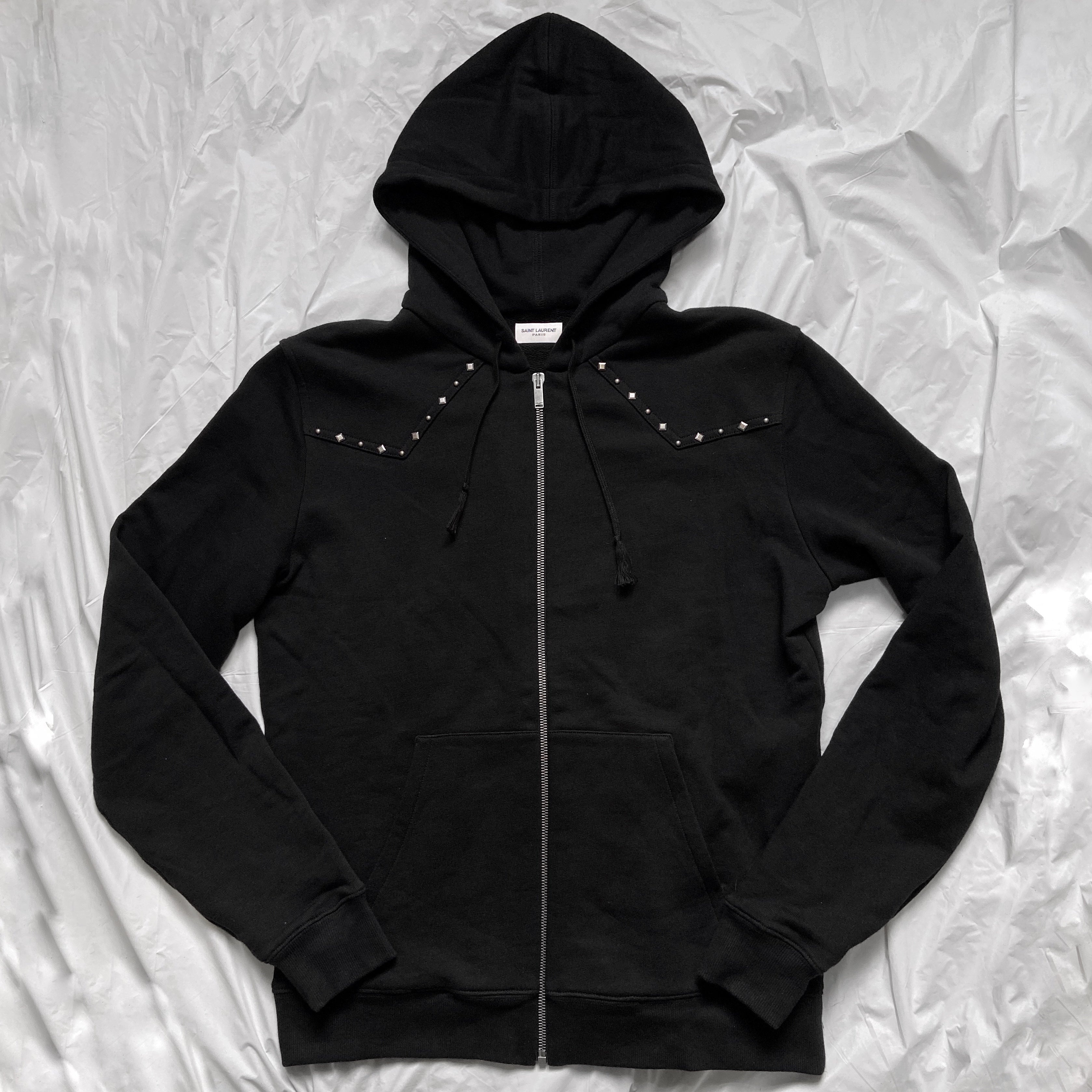 Saint Laurent studded western hoodie jacket S - 7