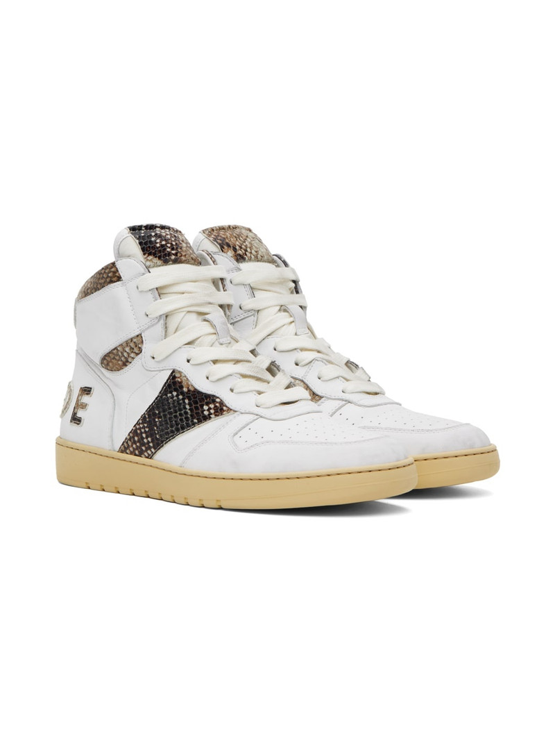 White Rhecess-Hi Sneakers 4
