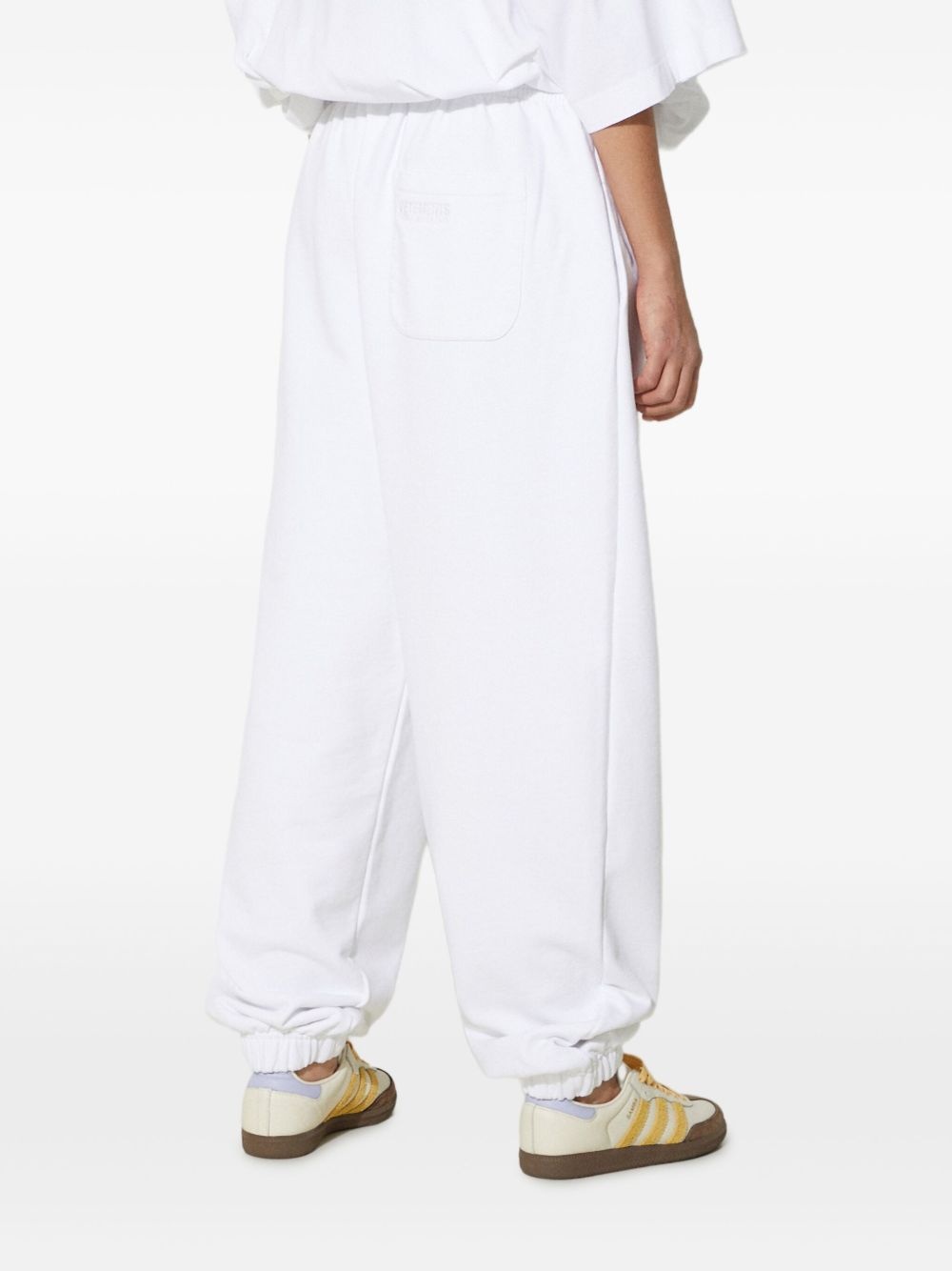 elasticated-ankle track pants - 4
