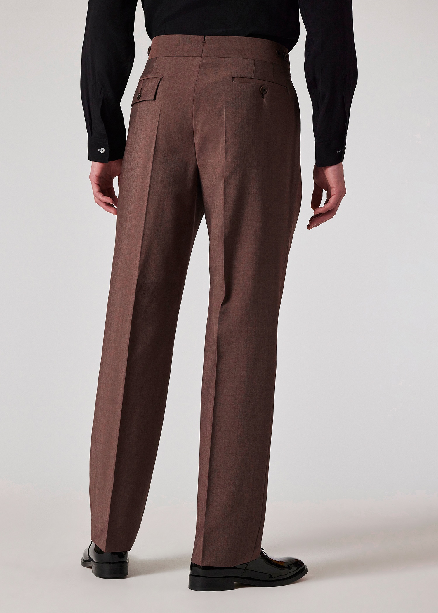 Dark Mauve Wool-Mohair Suit - 11