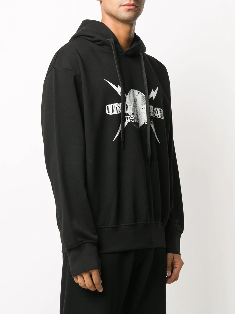 Universal logo-print hoodie - 3