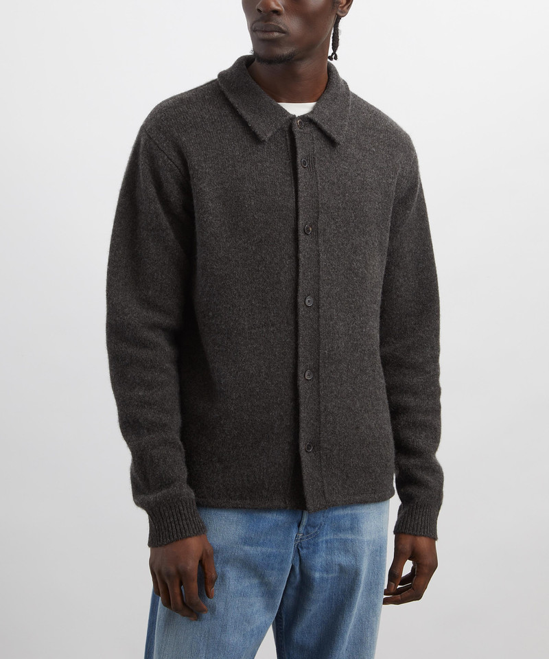 FRAME Long-Sleeve Wool-Blend Knitted Shirt outlook