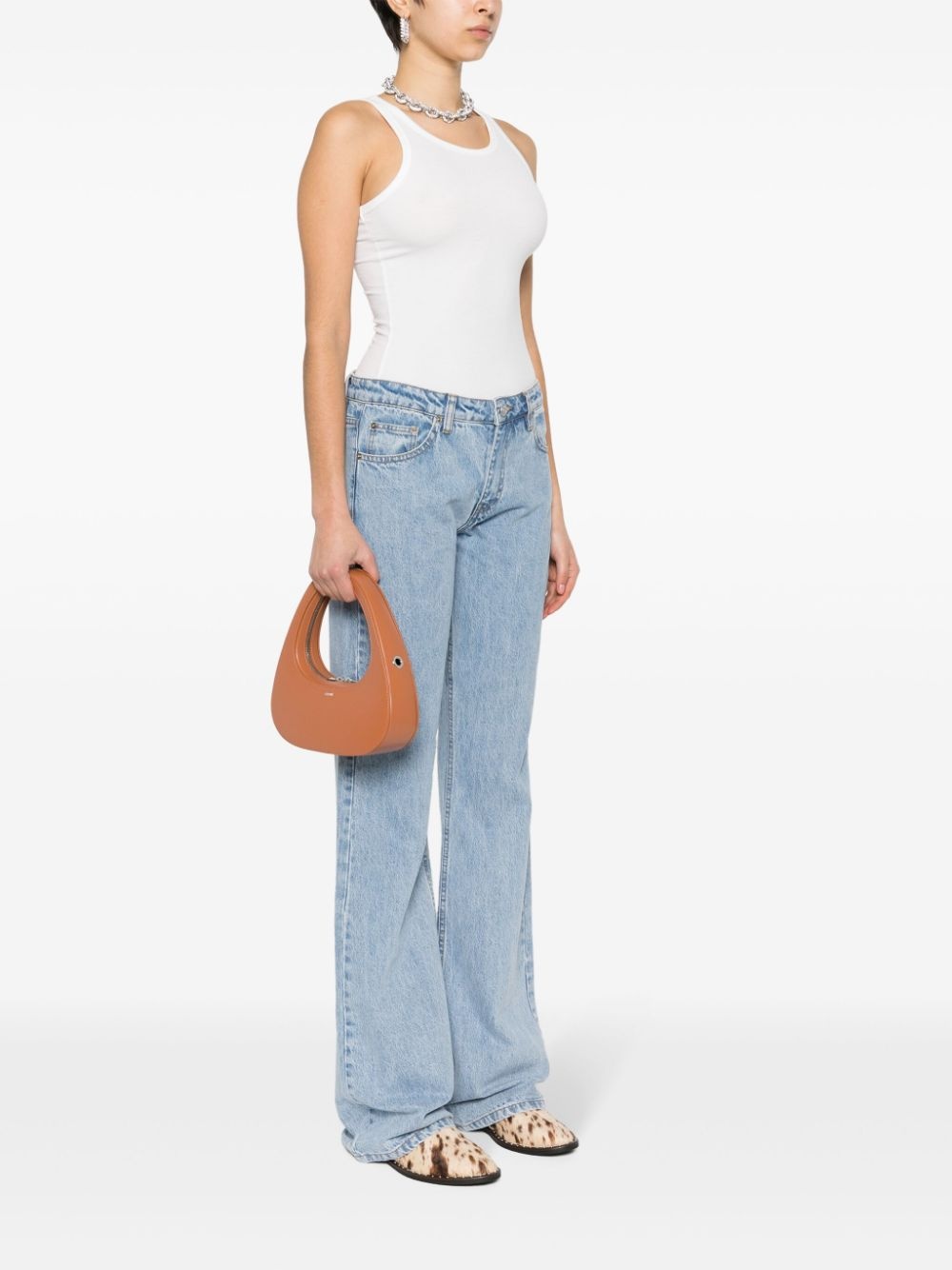 Swipe leather shoulder bag - 2