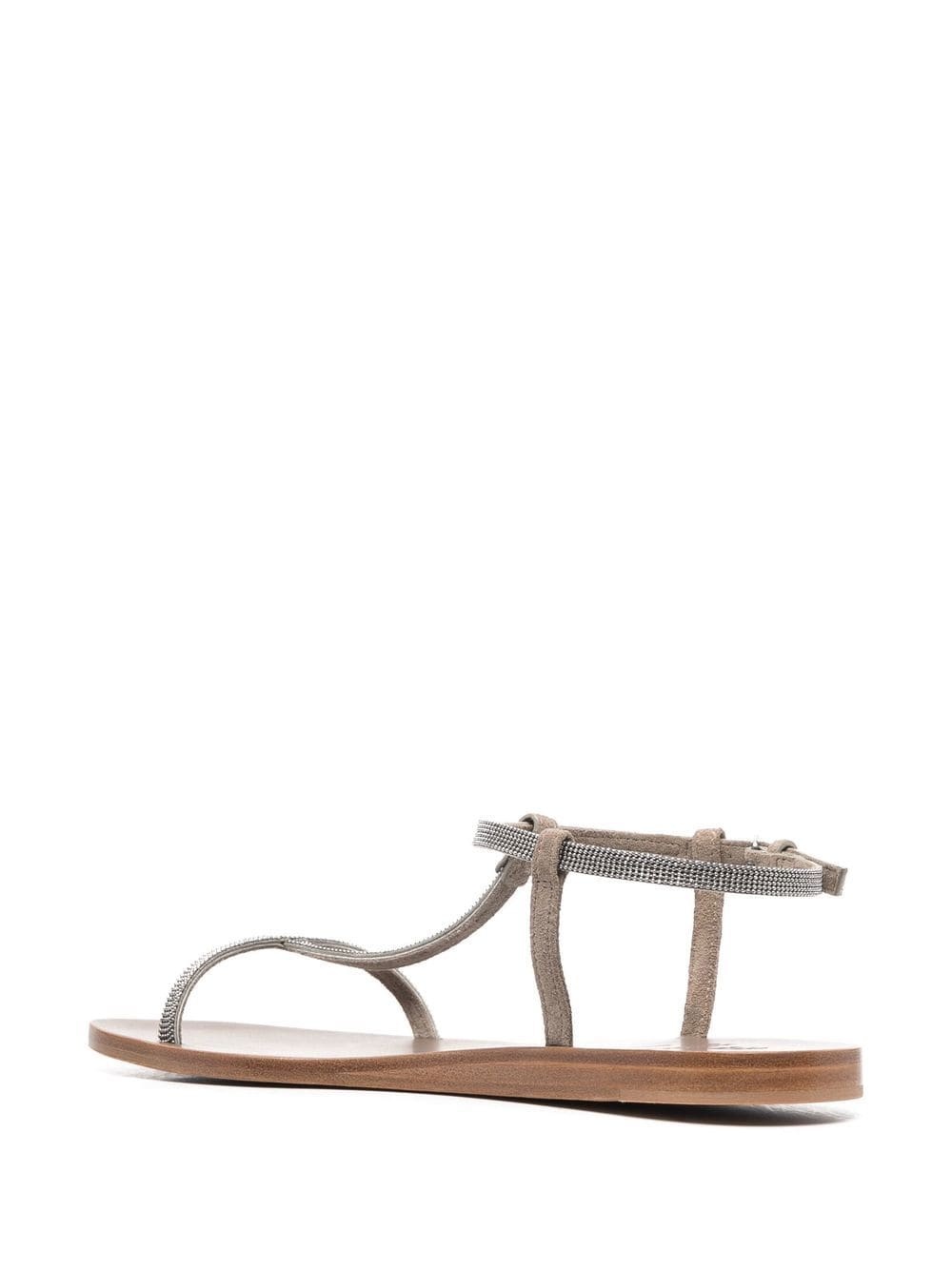 embellished T-bar sandals - 3
