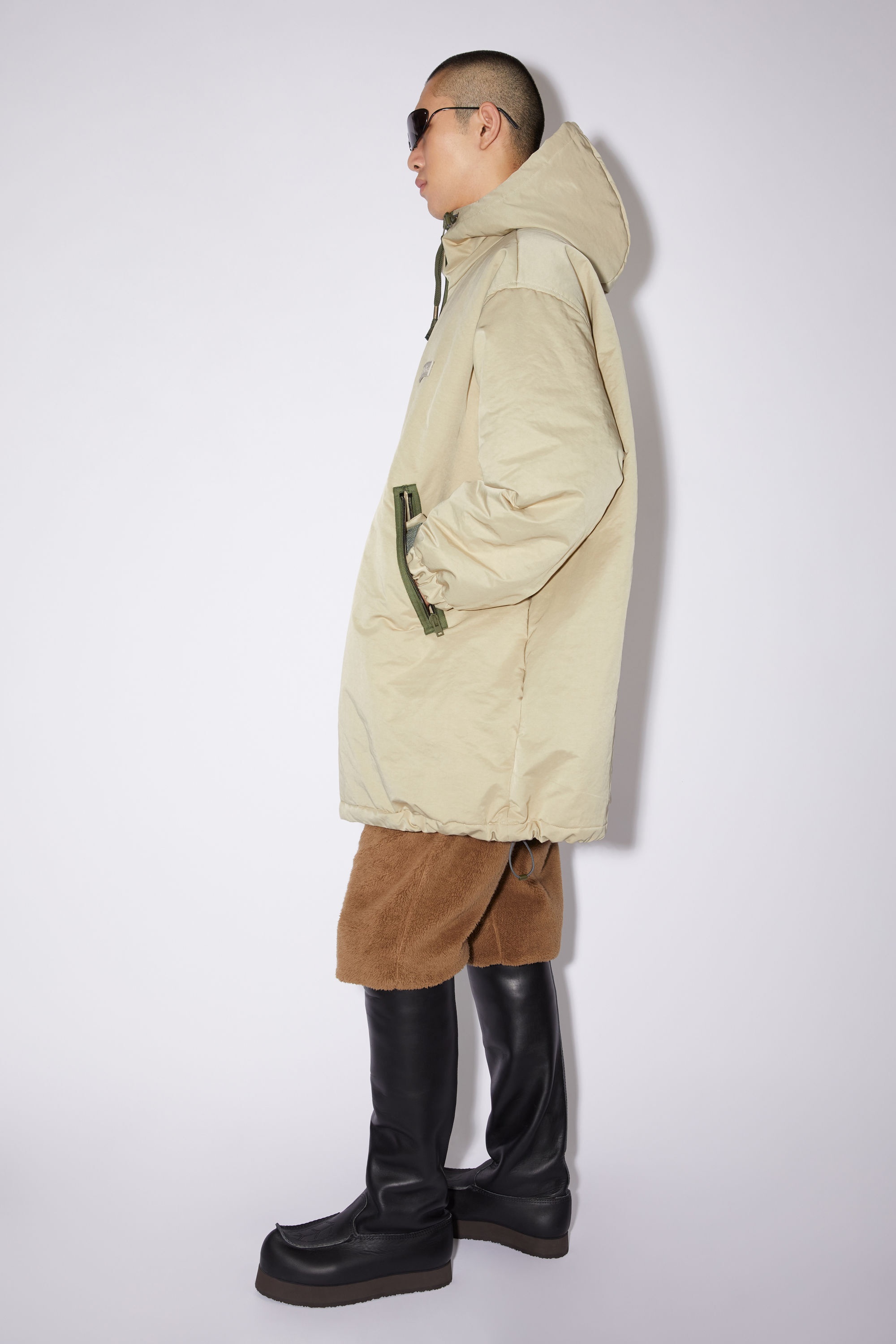 Padded parka - Light beige - 4