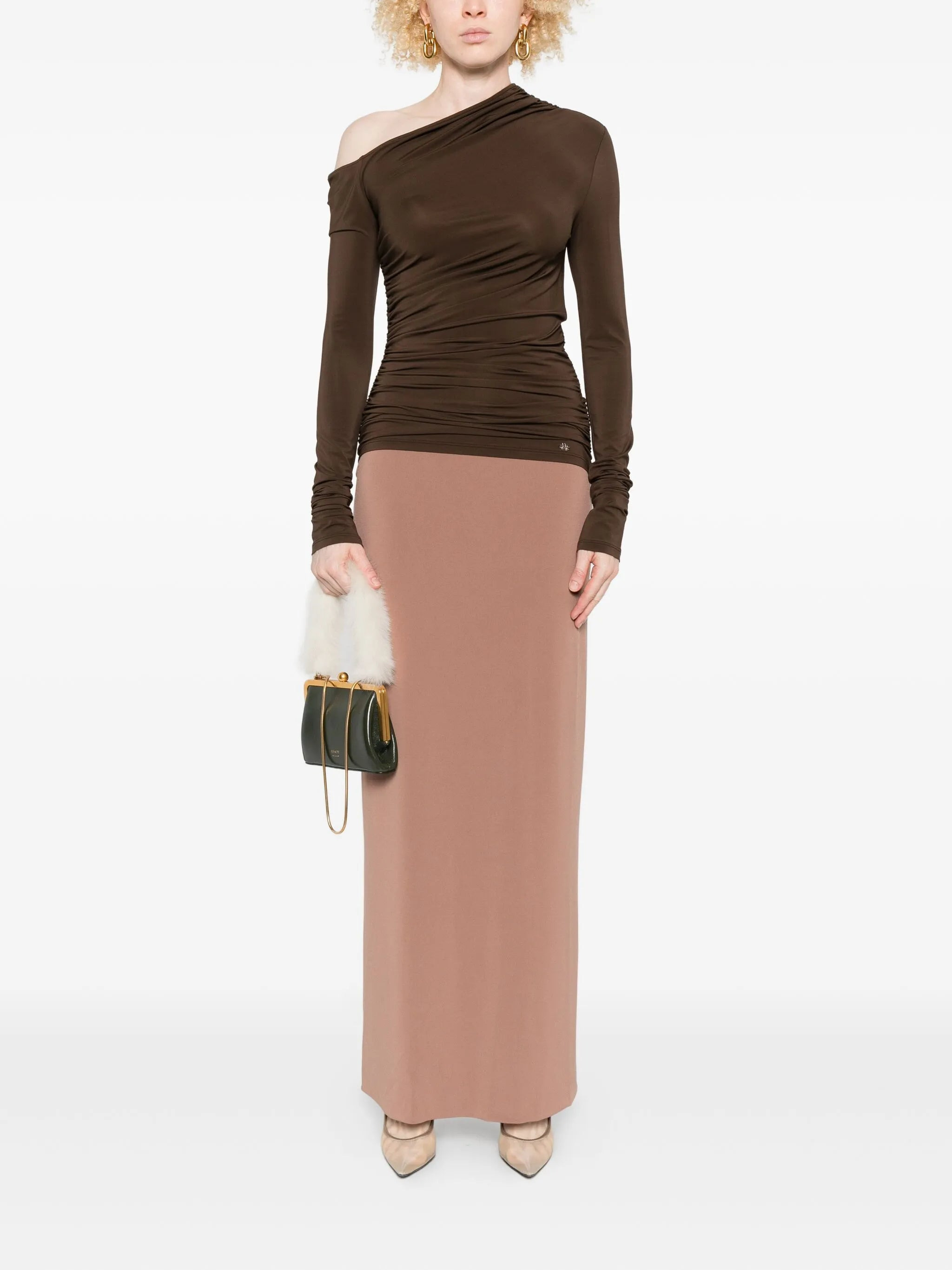 Amiri One-shoulder Ruched Top - 4