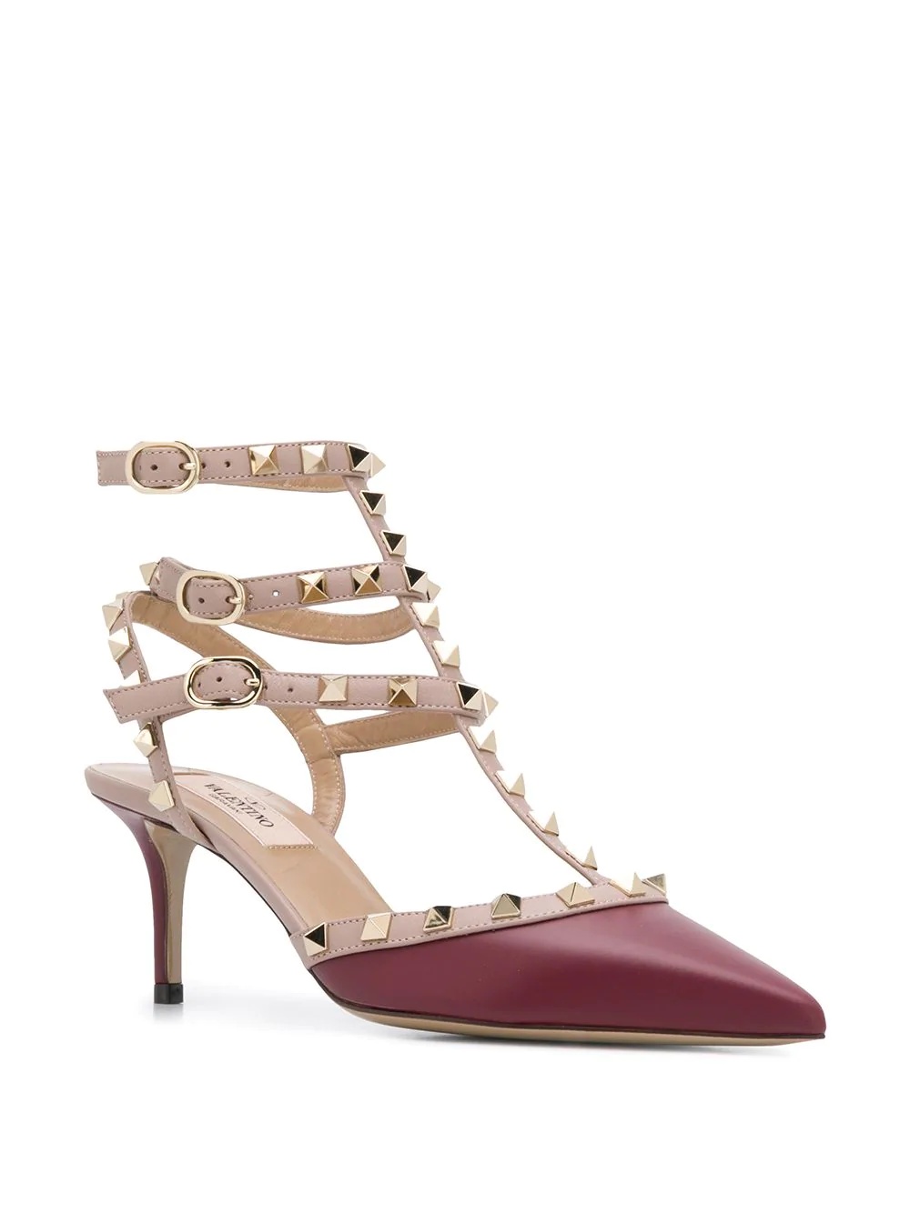 Rockstud 70mm strappy pumps - 2