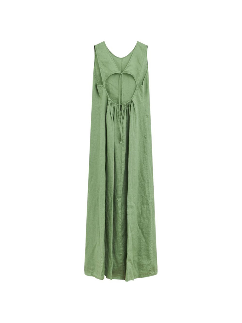 Aspesi cut-out tie-fastening maxi dress outlook