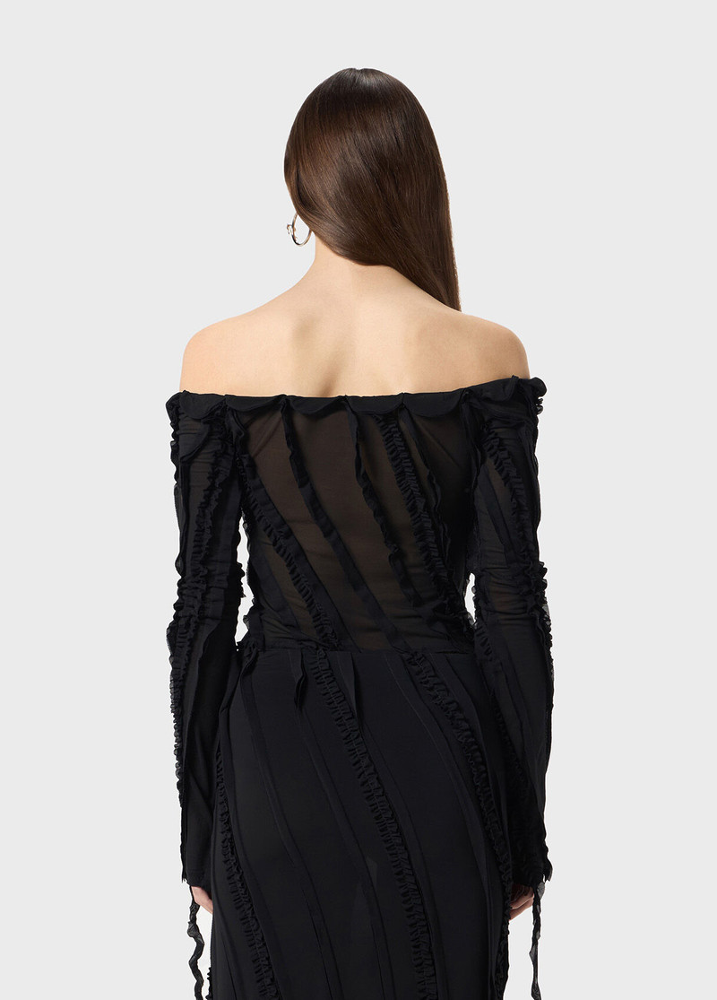 JERSEY BLOUSE WITH INLAYS 3