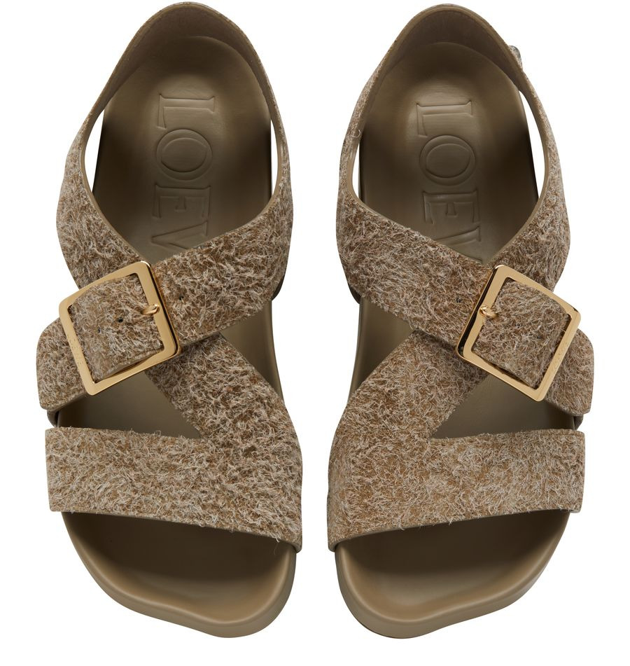 Ease flat sandals in brushed suede - 5