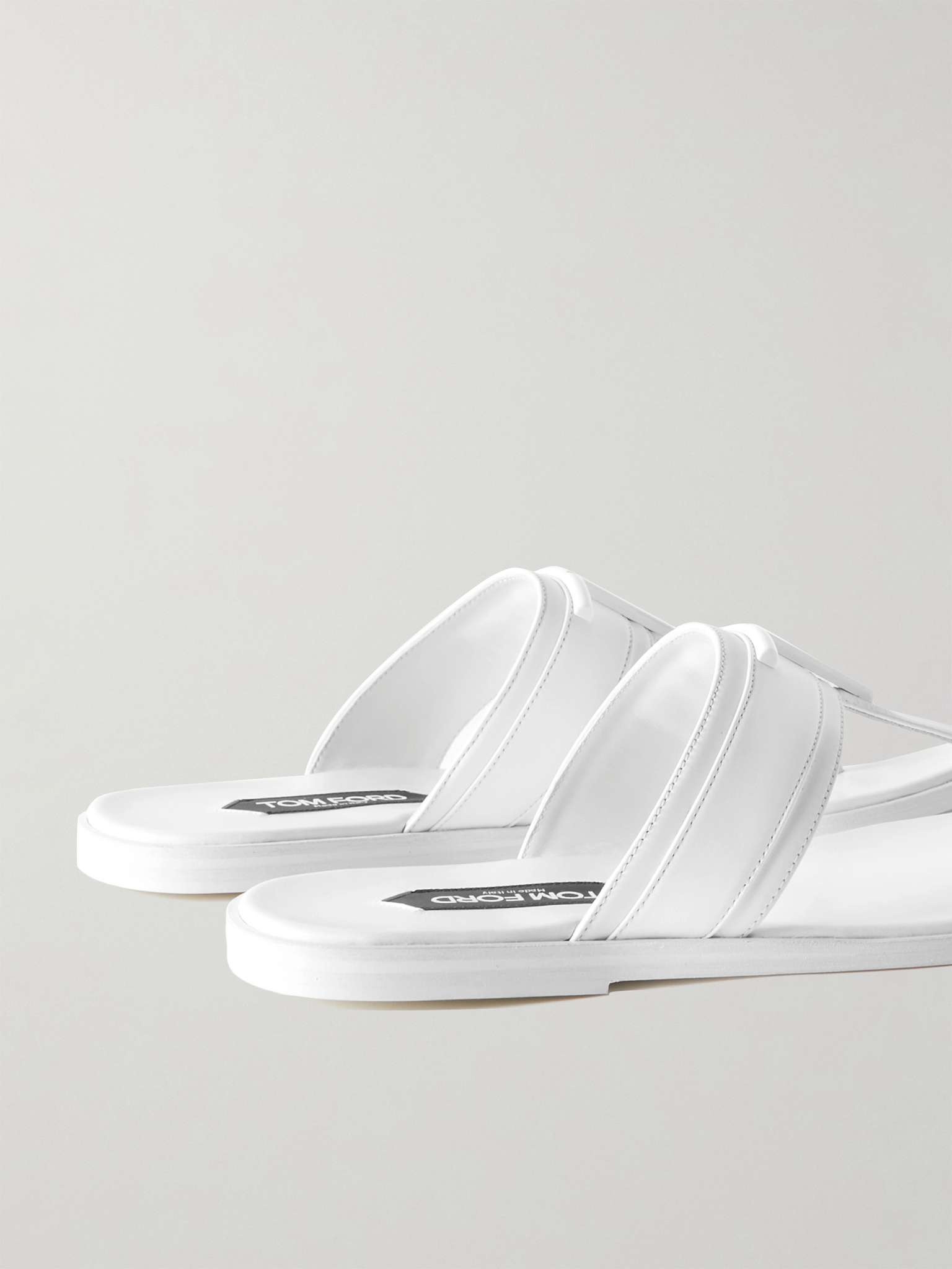 Brighton Logo-Embellished Leather Sandals - 4