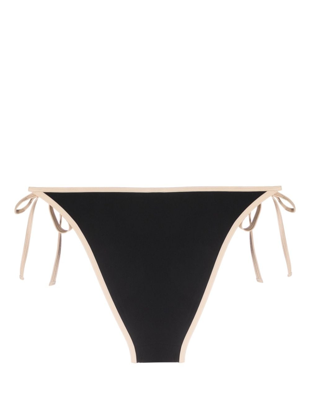 contrasting-trim side-tie bikini bottoms - 2